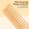 Бамбуковая расческа с широкими зубьями, расчески для волос, распутывающие расчески, антистатические, для вьющихся волос, для женщин и мужчин, для разглаживания, массажа, домашнего использования в салоне