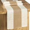 Table Flags Farmhouse Table Decorations Jute Woven Stitching Hessian Picnic Party European Style Tablecloths