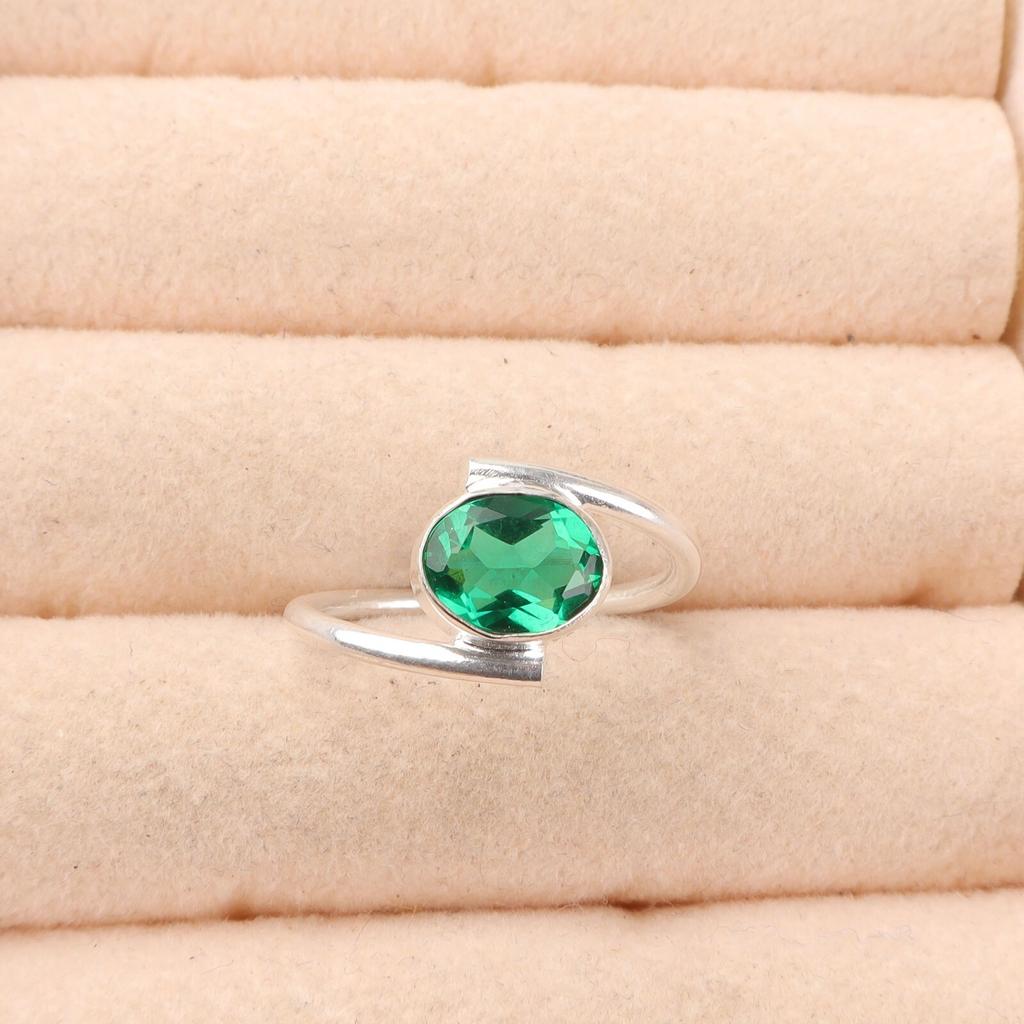 Chrome Diopside Gemstone 925 Sterling Silver Jewelry Handmade Ring Gift For Her RR-31-6