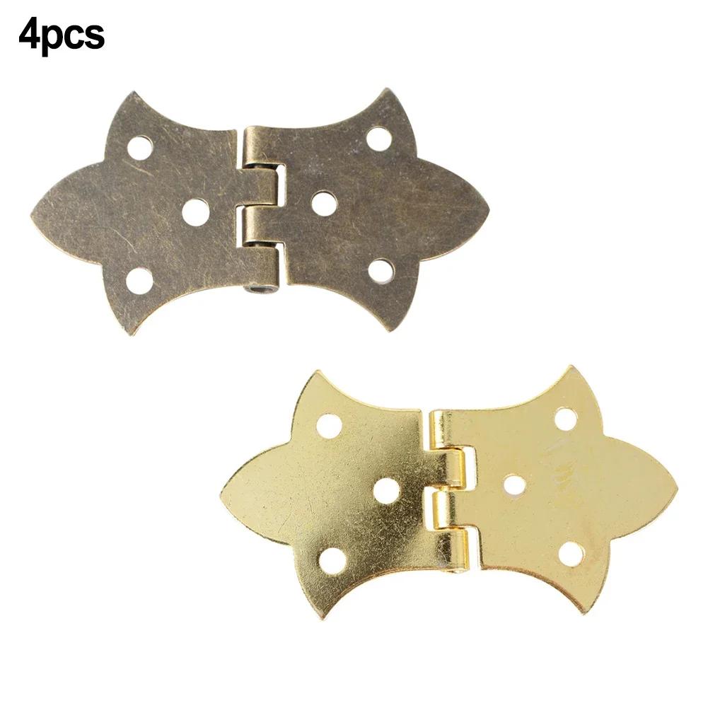4 шт. мебельные петли антикварные деревянные подарочные шкатулки для ювелирных изделий петля для кукольного домика дверная петля для шкафа мебельная фурнитура для украшения