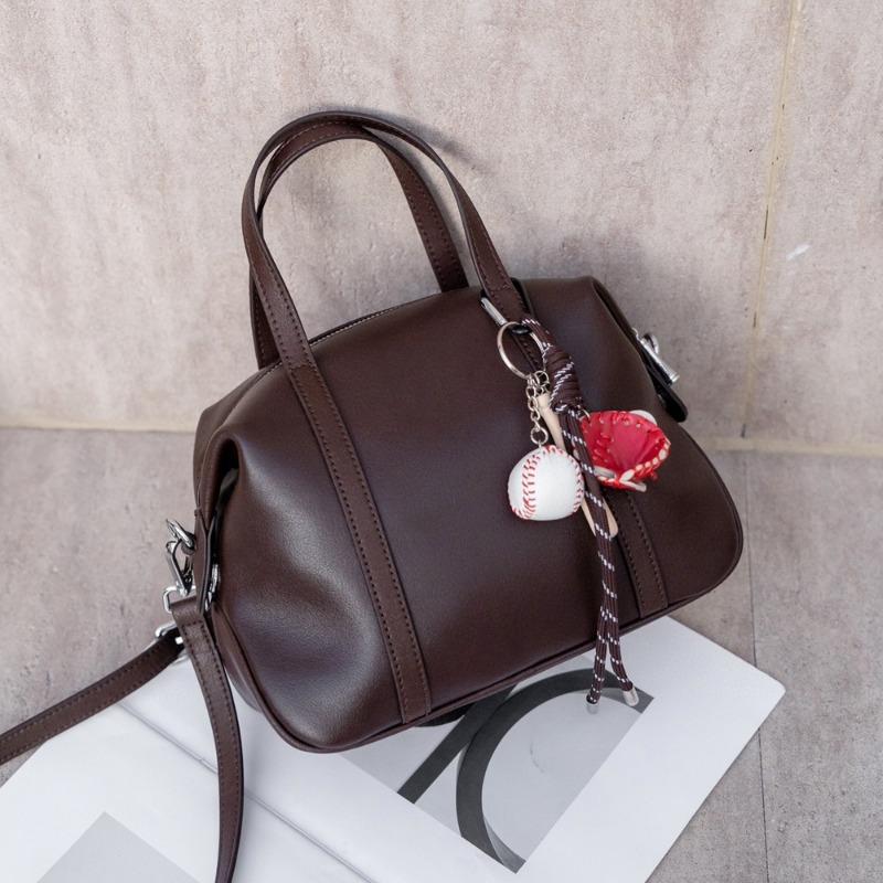 Стильная женская сумка, винтажная универсальная сумка Boston Bag из натуральной кожи, женская сумка-тоут из коровьей кожи растительного дубления через плечо