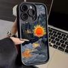 Замок с личностью для чехла мобильного телефона iphone17air Apple 15 противоударный 16 масляная живопись 13promax новый 14x
