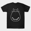 Men Black Print T-shirt Super Large TShirt My-neighbor-totoro No-Cut Transfer Paper Print Cotton Tshirt