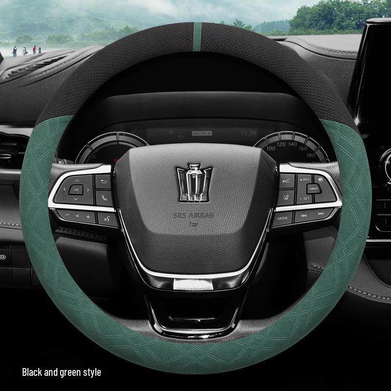 Всесезонная Ультратонкая Замшевая Накладка на Руль для Toyota Crown Lu Fang Highlander
