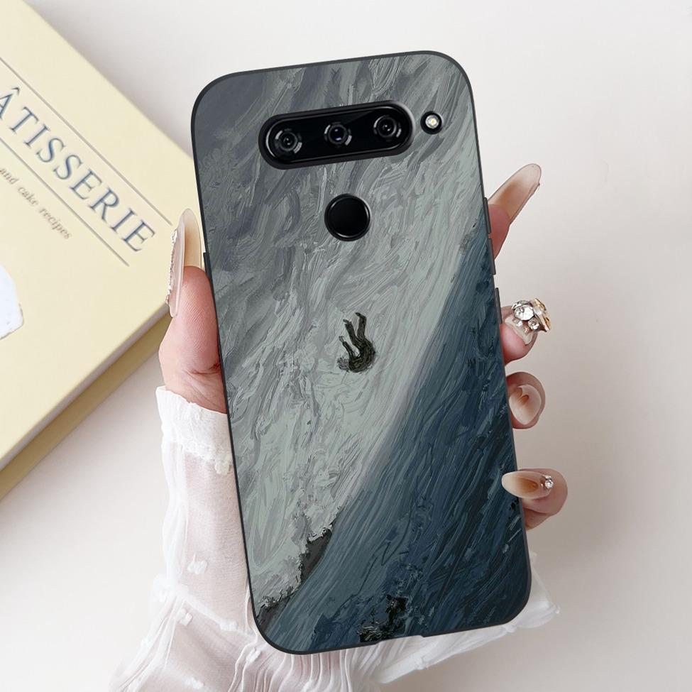 Чехол для LG V40 V50 ThinQ V50S ThinQ, милый мультяшный кот, роскошный, крутой, ударопрочный, силиконовая задняя крышка для LG V50S ThinQ 5G