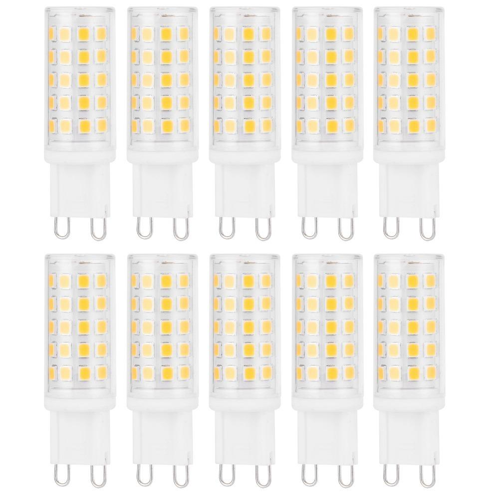 10pcs AC100-265V Light Bulb 54LED Bi-Pin Base Bulb Replace G9 LED Bulb Wall Sconce