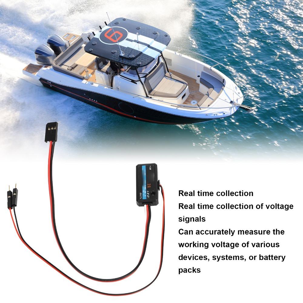 Black Voltage Collection Module Voltage Sensing Module for FSi6/FSi10/iA6B/iA10 Receiver for Boats