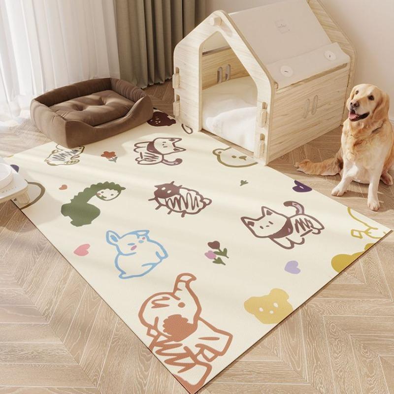 Cartoon Living Room Anti Slip Carpet Floor Mat For Pet Eating Use Carpet Bedroom Bedside Mat Children'S Room Home Use Beautiful