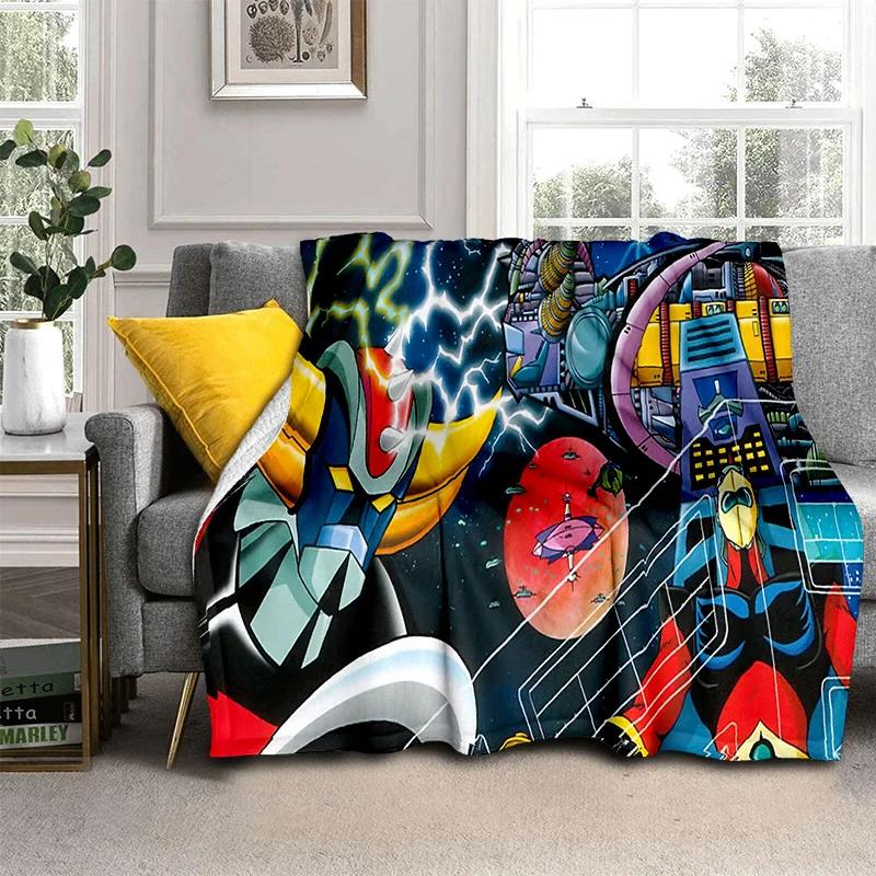 Одеяло с рисунком НЛО, робот-грендайзер, аниме, мягкое одеяло для дома, спальни, кровати, дивана, пикника, путешествия, офиса, одеяло, детское одеяло