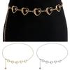 Ladies Metal Vintage Womans Belt Dress Cummerbands Love Heart Waistband Punk Waist Chain