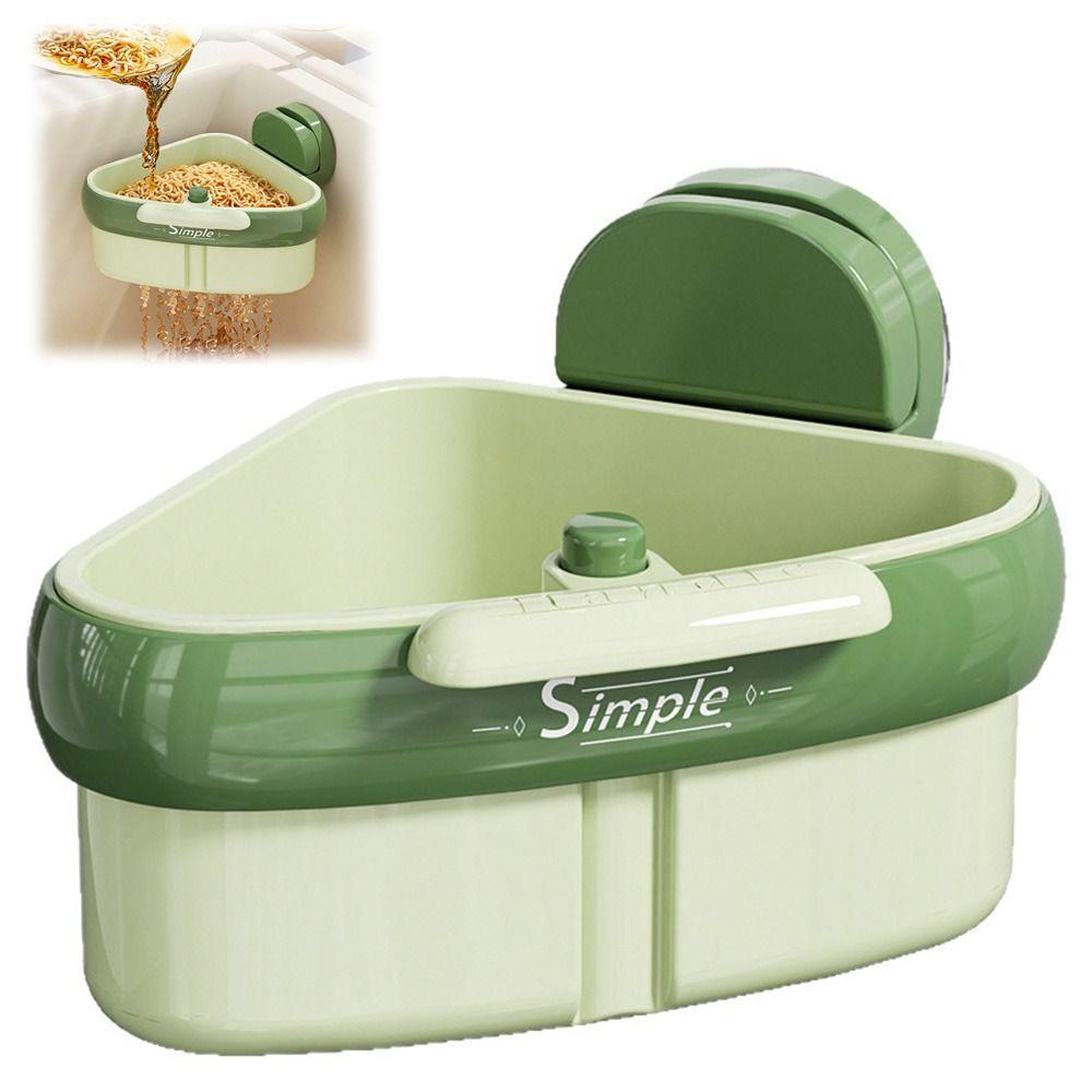 Suction Cup Sink Strainer Basket 2 In 1 Automatic Dumping Filter Basket Kitchen Accessories