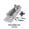 182Pcs 0855 WW2 Military Landing Craft Warship Building Blocks Navy Boat Bricks Set Soldiers Models DIY Bricks Toys Children