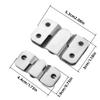 12Pcs Stainless Steel Z-Shaped Bracket Set Heavy-Duty Interlocking Frame Hooks Furniture Connectors Embedded Wall Shelf Accessories Modern Style
