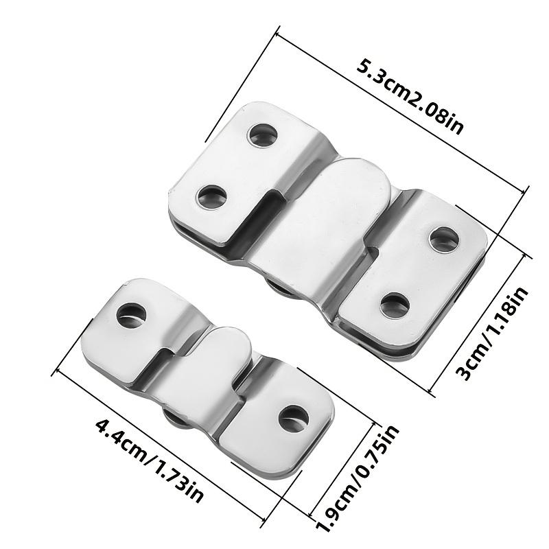12Pcs Stainless Steel Z-Shaped Bracket Set Heavy-Duty Interlocking Frame Hooks Furniture Connectors Embedded Wall Shelf Accessories Modern Style