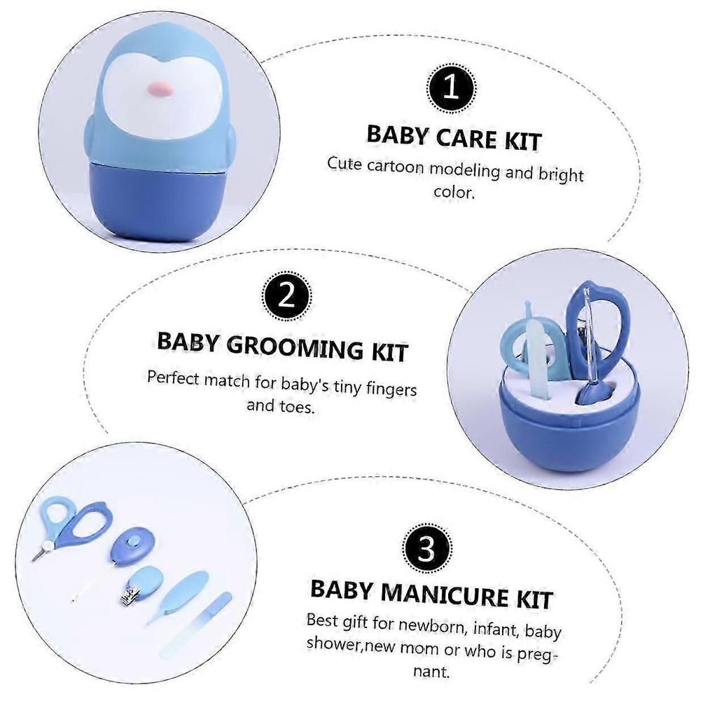 Baby Grooming Kit with LED Ear Spoon, Nail Clippers and Scissors for Newborns and Toddlers