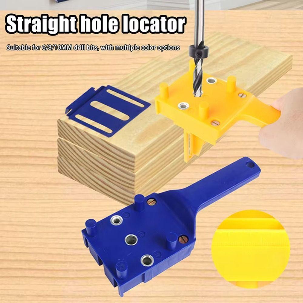 Straight Hole Clamp Carpentry Dowel Joints Carpenter Clamp Drill Guide  For Drill Bit Hole