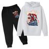 Outerwear Set Fashionable Casual Hoodie Dinosaur Anime Print Warm Comfortable Children's Set