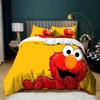 Ultra Soft Ses-ame Street Bedding Set,Lightweight Duvet Cover Set for Kids,3-Pcs Quilt Cover,2 Pillowcases(No Comforter)