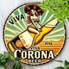 Винтажная железная настенная табличка Corona 8x8 дюймов Ретро металлическая табличка Декор для дома Бара Кафе Гаража Садовой вечеринки Подарок Рождество Хэллоуин День благодарения