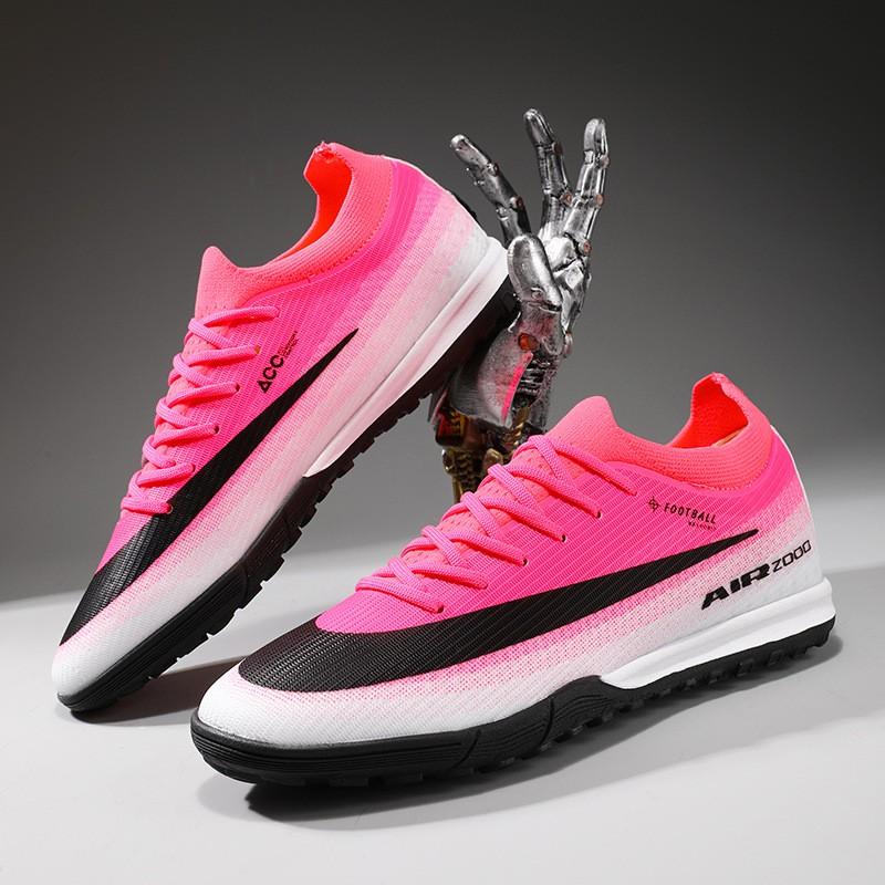 Youth Low-Cut Football Cleats TF Studs Artificial Natural Grass Training Match Sports Shoes