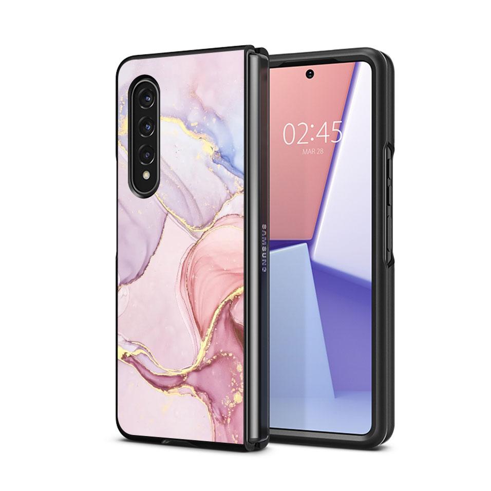 Для Samsung Galaxy ZFold4 Z Fold4 Z Fold5 5G Z Fold3 Жесткие ударопрочные чехлы из поликарбоната Cover Гранитный Мраморный Задник