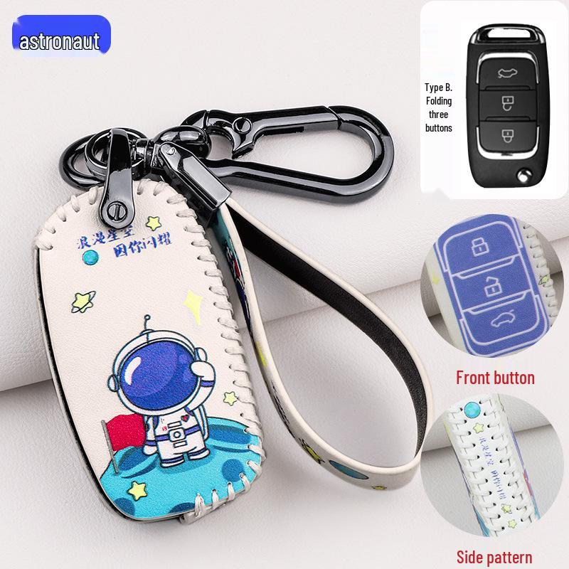 Cartoon Protective Car Key Cover for Cheetah CS9, CS10, Zotye SR7, SR9, Z700, Z500