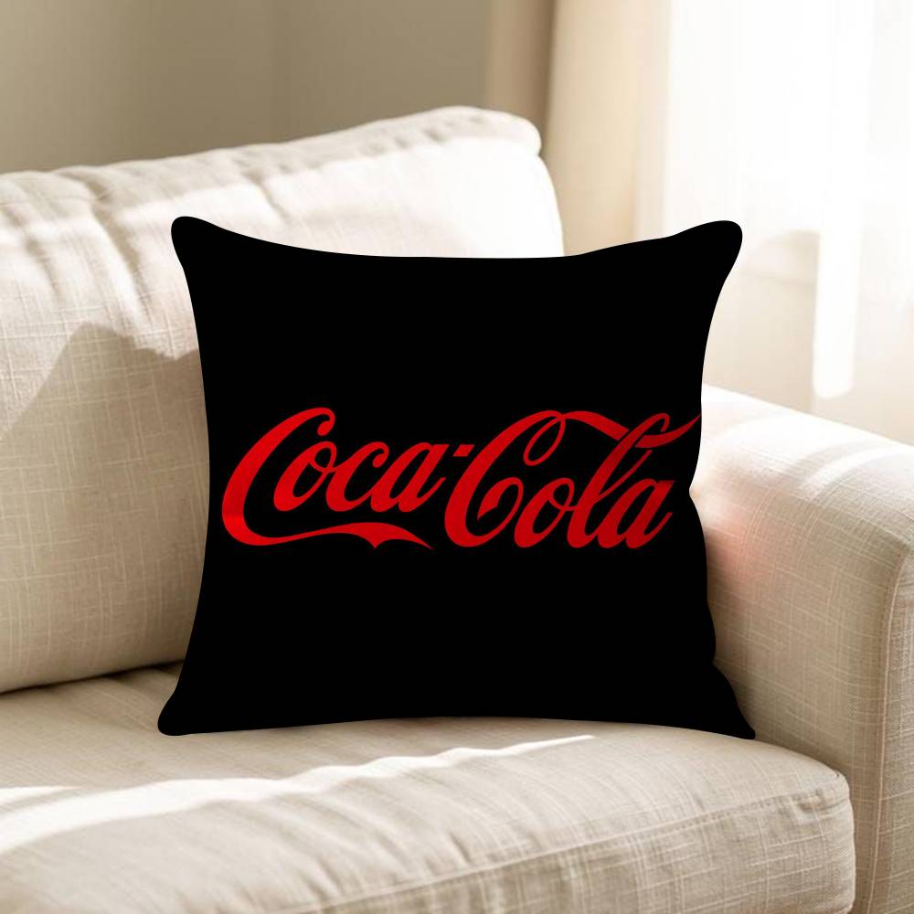 Soda Water CCocaCCola Personalized Pillow Cover Kids Bedroom Wild Party Decor Pillowcase Kid Birthday Shower Gift