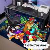 Custom Name Superhero Adventure Ben Team Rug for Living Room, Game Rooms, Office, Bedroom, Floor Mat Playful Design, fan gifts Christmas decor