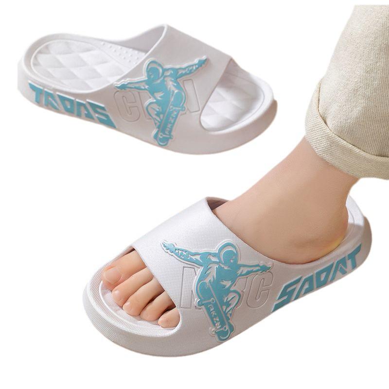 Детские летние нескользящие тапочки для мальчиков и девочек, возраст 6-12 лет, для дома и ванной