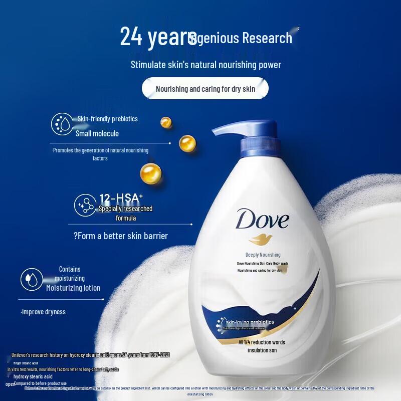Dove Deeply Nourishing Body Wash & Cream Bar Set