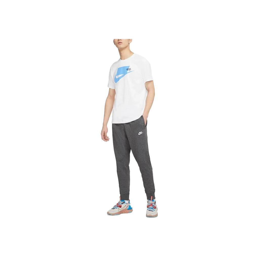 Nike Спортивная одежда Клуб Однотонные Джоггеры из трикотажа с манжетами на кулиске Мужские брюки Серый BV2762-071