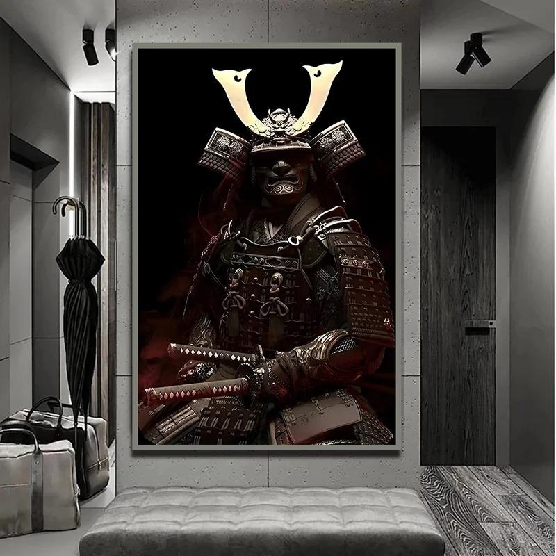 Японский самурай воин бусидо искусство меча ретро постеры холст картины настенный декор принты картина для гостиной украшение дома
