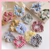 Blue Plaid Lace Hair Ribbon - Gentle On Hair, Cute Ballet Style for Girls