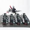 14 шт. MOC Средневековые Гномы Воины Эльфы Рыцари Властелин Колец Урук-хай Орк Солдат Рохана с Фигуркой Короля-Чародея Лидера Строительные Блоки Игрушки