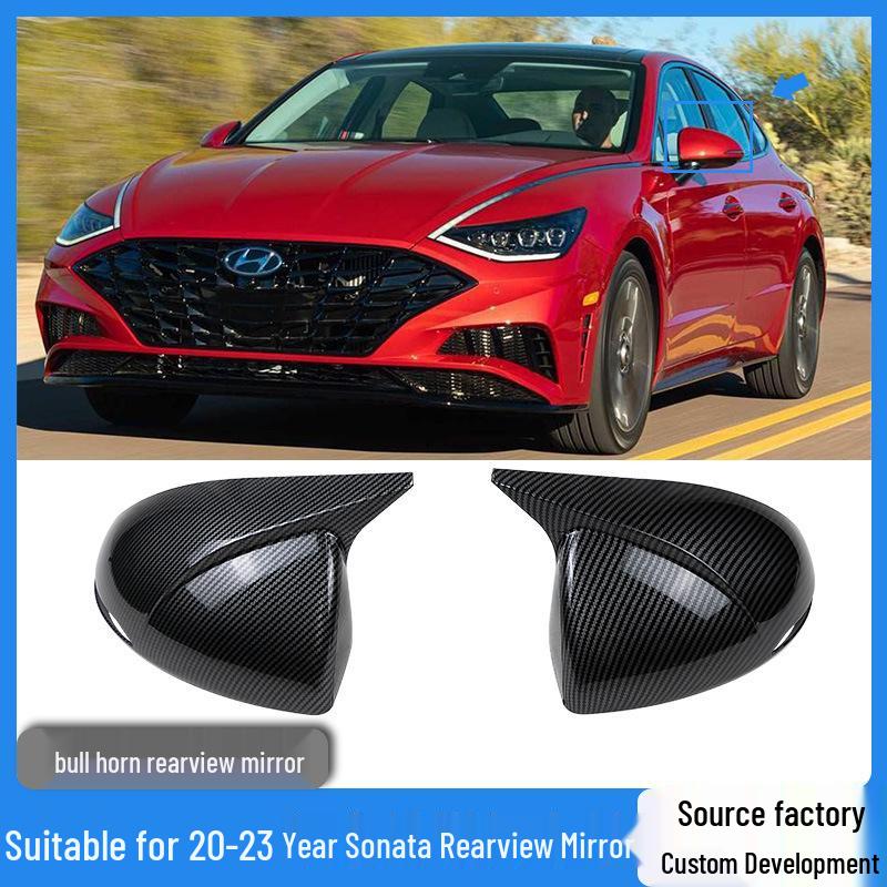 Внешние улучшения: Накладка на зеркало в стиле "бычий рог" для Hyundai Sonata 2020-2023
