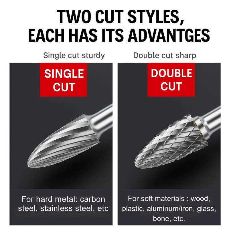 Набор из 10 твердосплавных боров, совместимый с Dremel, хвостовик 1/8", шлифмашина, вращающийся инструмент, рашпильные насадки, резьба по дереву, металлу, электрическая шлифовка