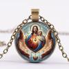 This Jesus And Virgin Mary Christian Peace Pendant Necklace Is Suitable For Everyday Wear And As A Gift.