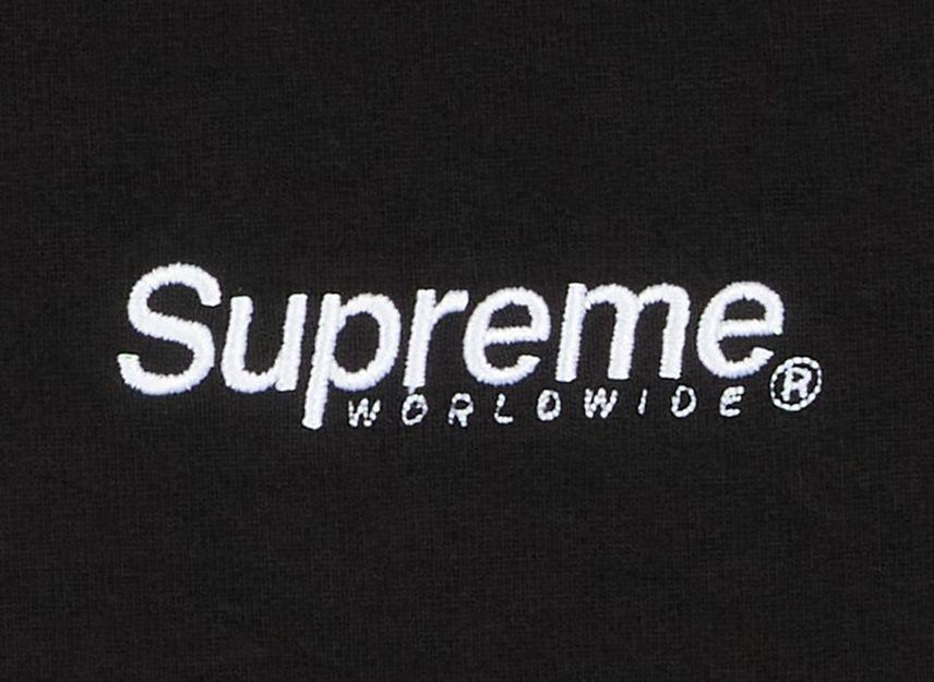 Supreme Толстовка с капюшоном Worldwide Черная