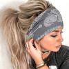 (Projector)Women's Printed Headband Sports Hair With A Wide Edge Yoga Headband Soft Hair Band Headdress Bundle Hair Band