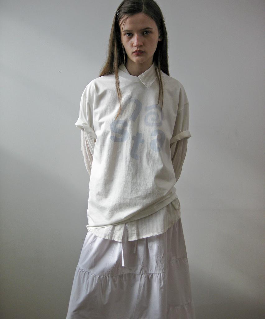 NAATS At Logo Oversized T-Shirt, White