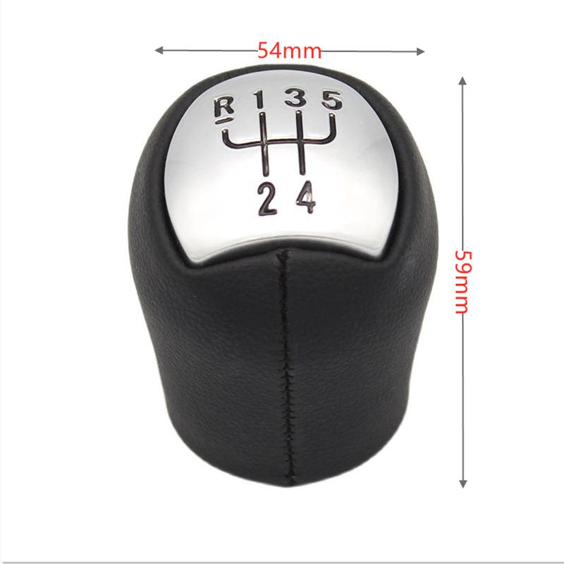Chromed 5 Speed MT Car Gear Shift Knob for Renault Megane Clio II 2 MK2 172 182 RS Sport Shifter Lever Stick Pen Head Ball