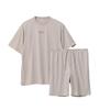 TENTIAL BAKUNE Dry Short Sleeve and Shorts General Medical Device Recovery Size XL Men's Set, Wear, Greige,