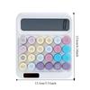 High Sensitivity Button 12 Digit Calculator Large LCD Display Candy Colored Calculator  School Use