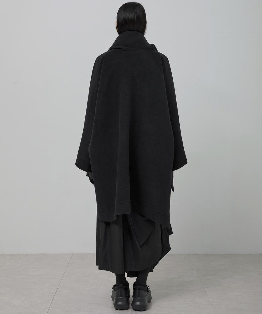 Flareup Wool Muffler Coat (Fl-051_Black)