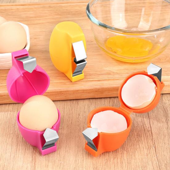 Egg Shell Opener Ergonomic Egg Cracker Multi-Functional Egg Peeler for Cooking Baking Kitchen Egg Shell Remover