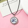 Game Jinx Blue Rose Rotatable Necklace Anime Game Arcane Season 2 Backpack Pendants Metal Fashion Jewerly Fans Collections