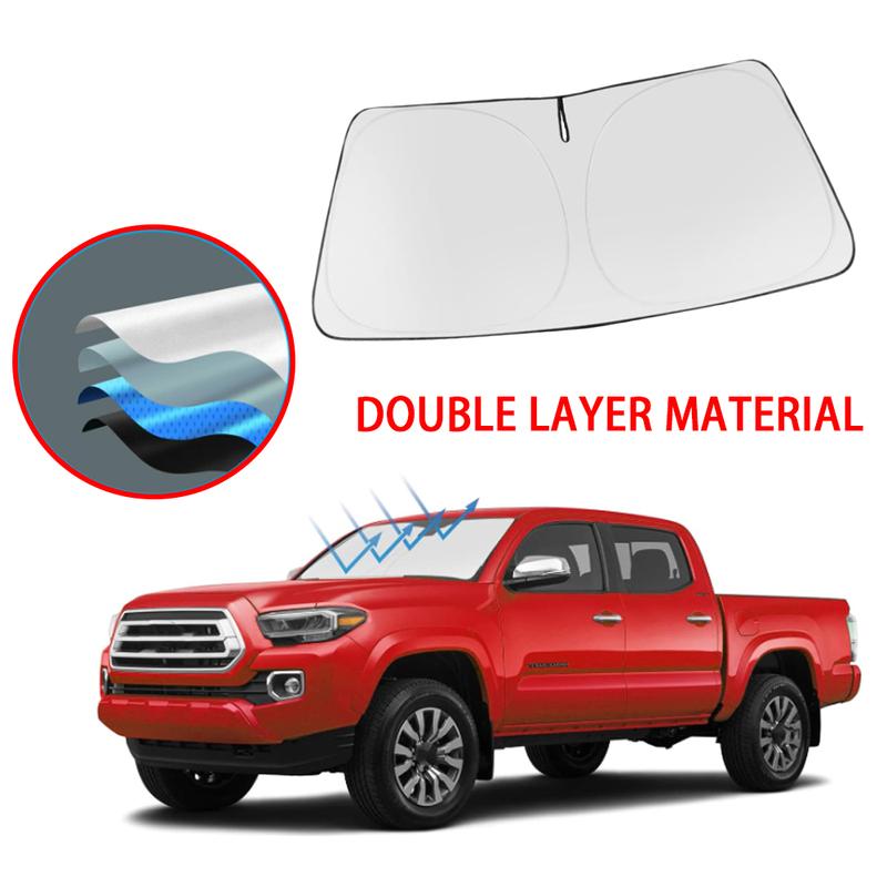 Fit For Toyota Tacoma 2Dr 4Dr Pickup 2016- Front Windshield Sun Shade Windshield Sun Shade Safeguard The Interior Keeps Cool