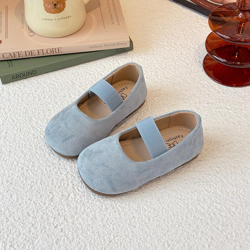 Туфли для танцев для девочек Слипоны Детские мокасины Однотонные конфетные цвета Ins Трендовые 2025 Новые туфли-балетки для девочек Мягкая подошва Круглый носок