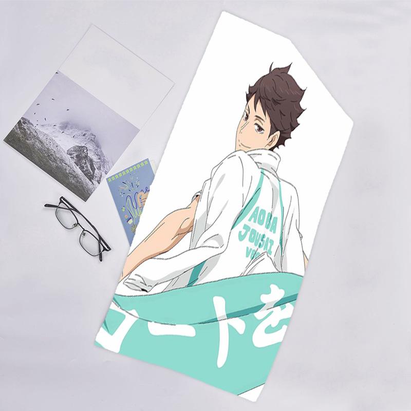1pc Oikawa Tooru1 Beach Towel, Beach and Seaside Swimming Pool Equipment, Fashion Pattern, Rectangular, Travel Essentials