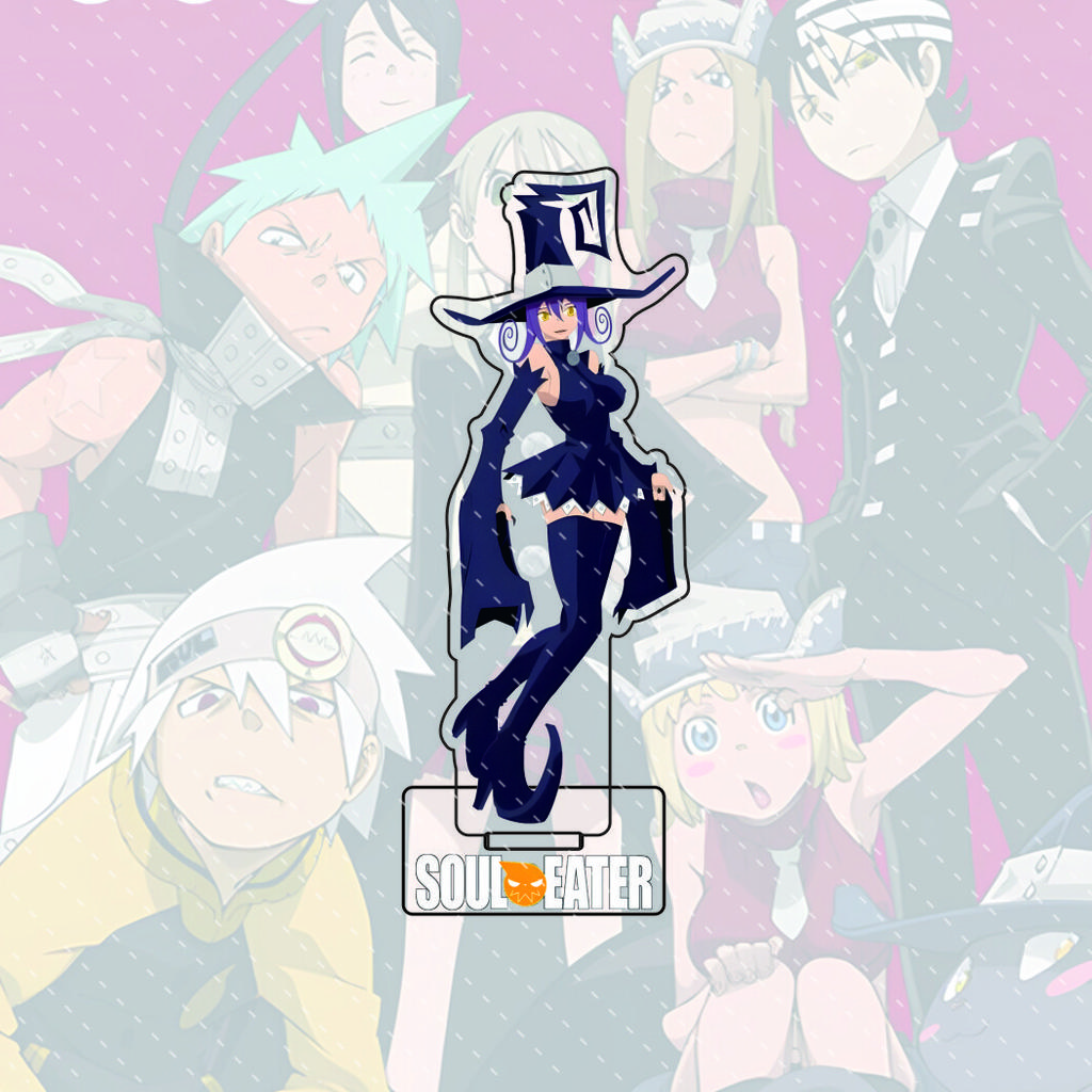 Аниме Soul Eater 15 см Акриловый персонаж Блэк Стар, Kid Стоящая модель С подставкой Настольное украшение Подарок